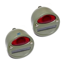 Pair Military Cat Eye Rear Tail Light 4'' For Willys MB Ford GPW Jeeps Truck AEs