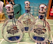 Empty Ambhar Tequila Blanco bottle 70cl + top - Ideal to UPCYCLE Wedding Crafts