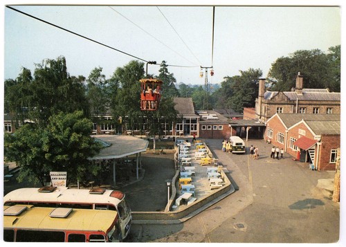 1980s postcard aerial cable - 1980s,