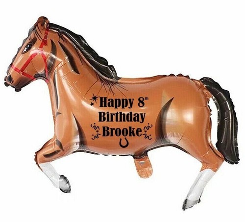 Horse balloon personalised - balloon,
