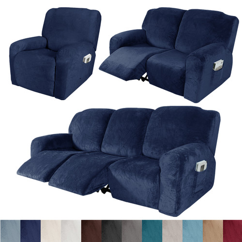 Seater velvet recliner - 1/2/3,