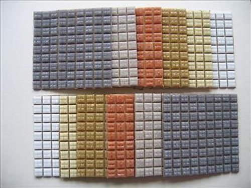 Earthenware mix mosaic tiles - earthenware,