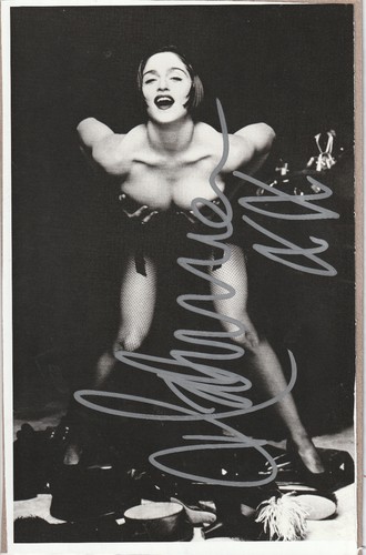 Madonna genuine signed 8x12 - madonna,