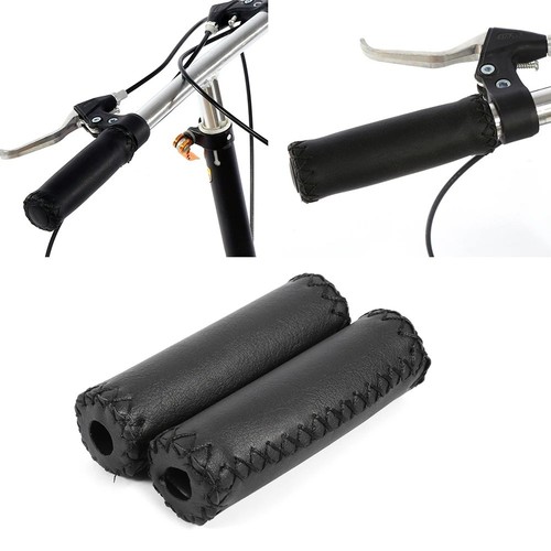 Handlebar grips leather - grips,