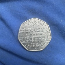 BENJAMIN BRITTEN 50P COIN RARE