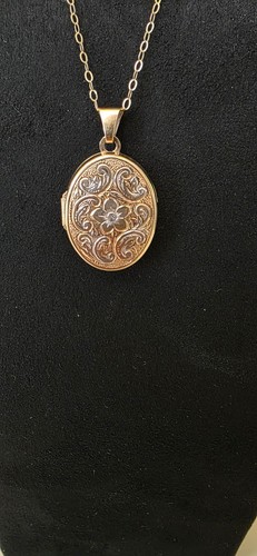 9ct gold photo - locket, pendant