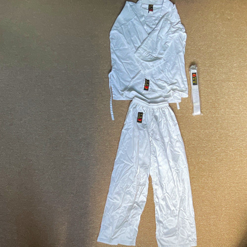 Master white karate uniform - karate,