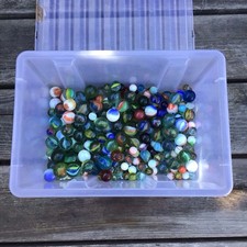 Large Job Lot Of Vintage Glass Marbles - Weighs Approx 3kg