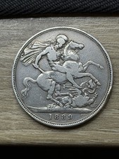 Victoria crown 1889 0 925 - victoria,, 0.925