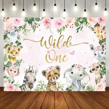 Floral Animals Wild One Pink