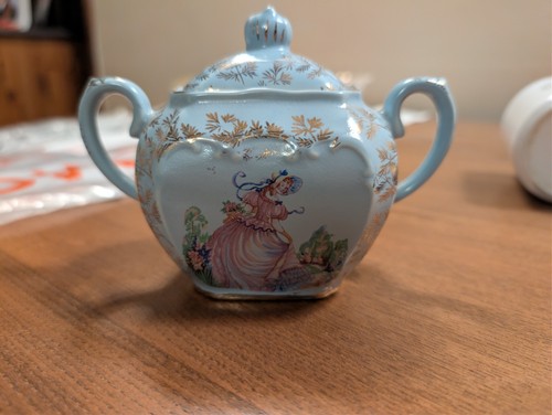 Vintage sadler style sugar pot - vintage,