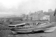 Yrt-27 Cobles Beach Boats, Filey, Yorkshire 1910. Photo