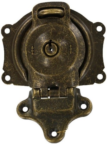 Antique brass trunk lock - brass, with