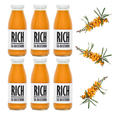 Rich Sea Buckthorn Juice, 100% Fruit-Based, 6 x 240ML