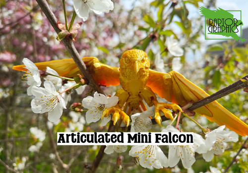 Articulated peregrine falcon - peregrine,