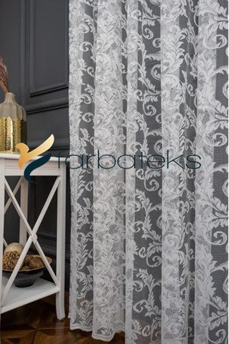 White paisley pattern sheer - paisley,