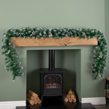 Green snow tipped - snow,