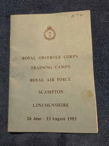 Royal observer corps training - royal,