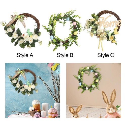 Easter wreath hanging - easter,