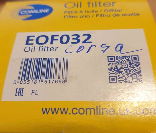Oil filter comline eof032 - oil, fits