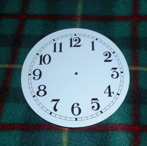 Clock dial face - clock, paper
