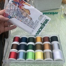 MADEIRA Metallic Glamour Machine GIFT BOX 40 Embroidery Threads x 18 Spools 200m