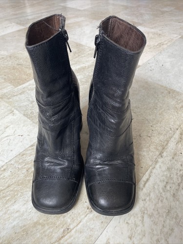 Ladies vintage leather boots - ladies,