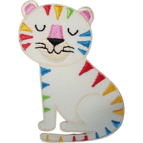 Tiger patch iron - sew, on