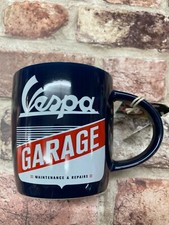 Vespa Mug, featuring Vespa Garage Artwork, ideal gift for Vespa lovers 