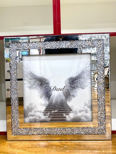 Crushed diamond angel wings - crushed,