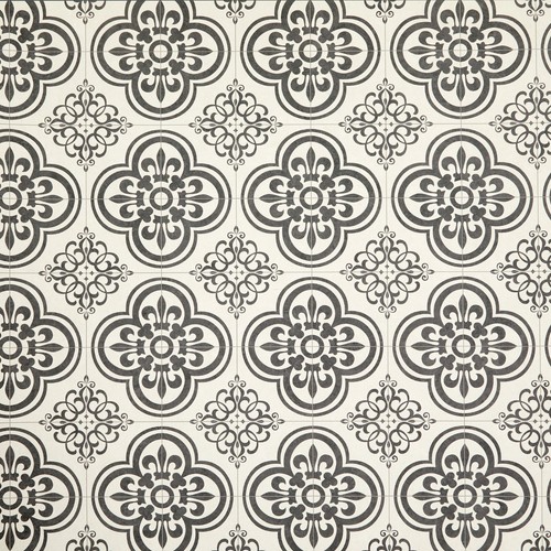 Black and white vinyl - black, flooring