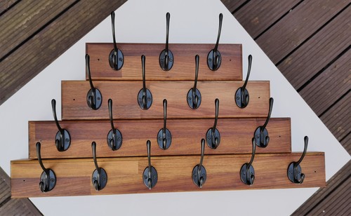 Wooden oak walnut hanger coat - oak,,