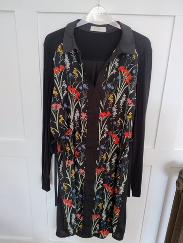 Oasis black floral print dress - floral,