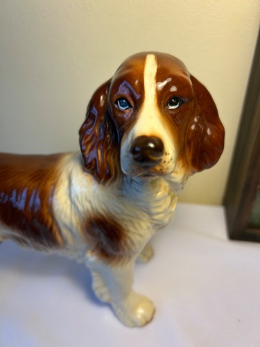 Vintage porcelain spaniel dog - porcelain,
