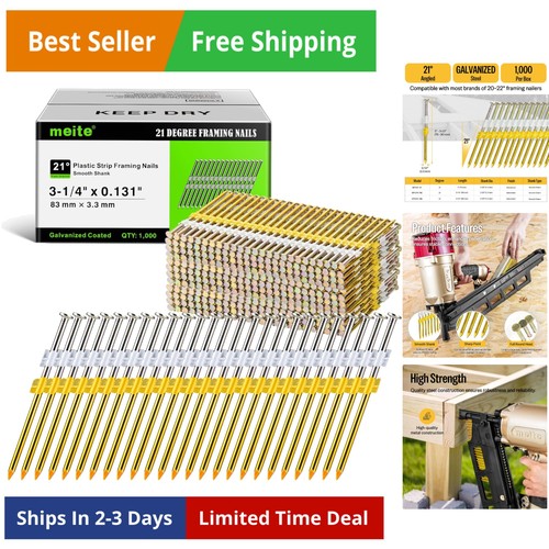 Degree framing nails 1 - 21,