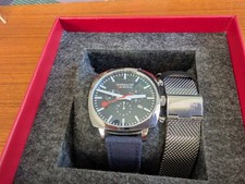 Mondaine Grand Cushion Swiss Quartz Chronograph Watch:  Used