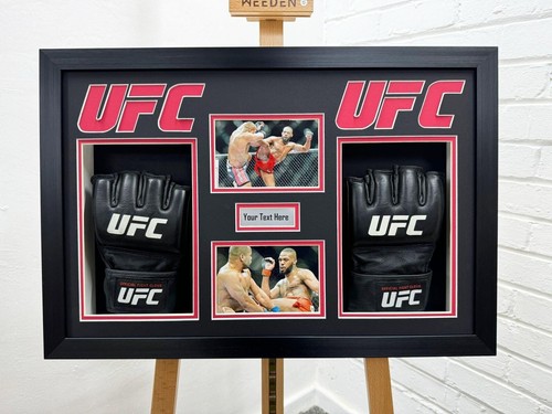 Double ufc glove display case - double,