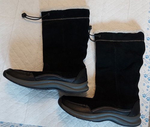 Ladies suede black boots - boots, by