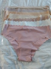 Ladies Seam Free Knickers x 7. Silky Feel Size Large But More Like a 12/14