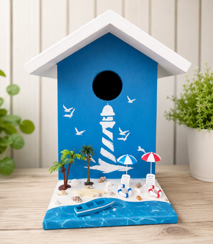 Handmade nautical beach bird - handmade,