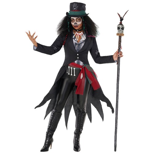 Women voodoo queen costume - voodoo,