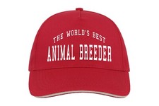 World's Best Animal Breeder Baseball Hat Cap Gift Animals Lover Vet Breeding Dog