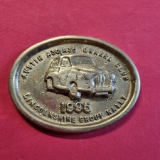 Austin A30/A35 Owners Club. Lincolnshire Group Rally 1995. Oval Brass Plaque