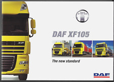 Daf XF 105 Trucks 2006-2008 UK Market Sales Brochure Rigid & Tractor