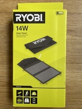 Ryobi Solar Panel 14W Work Camping Festivals Fishing Trekking RYSP14A