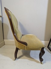 Antique Walnut Bedroom Chair