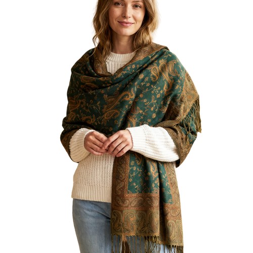 Womens paisley pashmina scarf - womens,