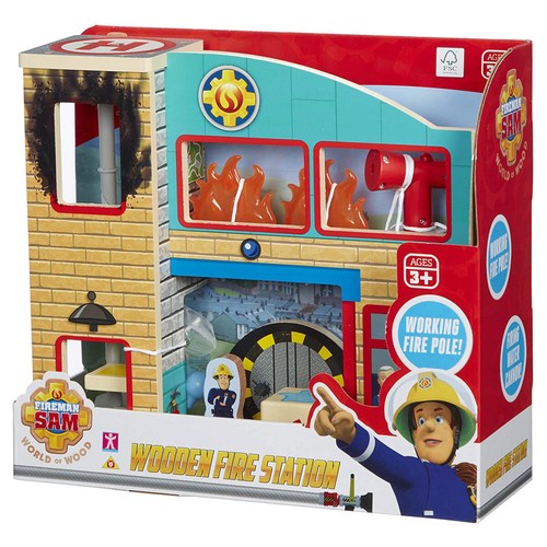 Fireman sam wooden - fireman,