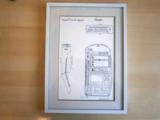 RICK STERNBACH STAR TREK VOYAGER TRICORDER DRAWING FROM 1995 PROPOSED UPGRADE
