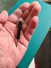 Tiny black mechanical pencil. All-metal. 62mm length. Unique!